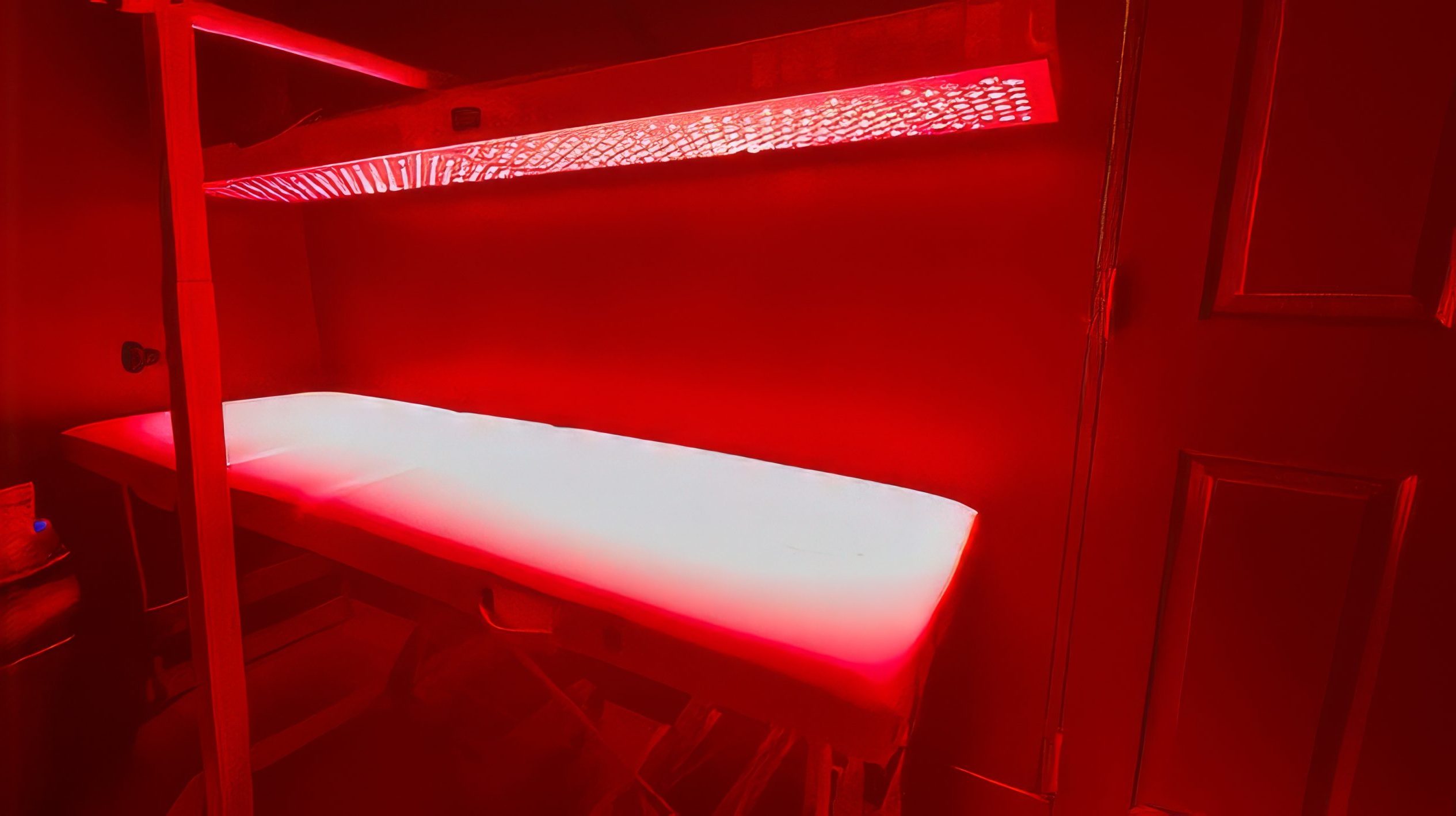 Red light therapy bed